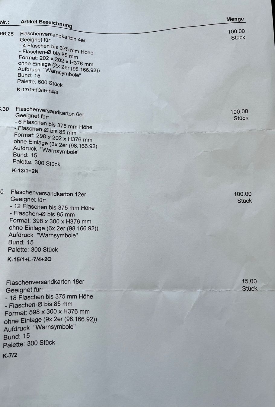 Cartons: Flaschenversandkartons diverse – Neuf (Voir description) à Volketswil par murmeltierli 2