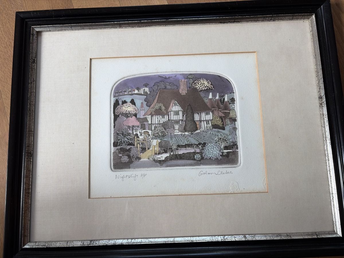 Grafica & Litografie: Original Grafik von Graham Clarke, "Nightshift A/P" – Usato da Winterthur venduto da silen 1