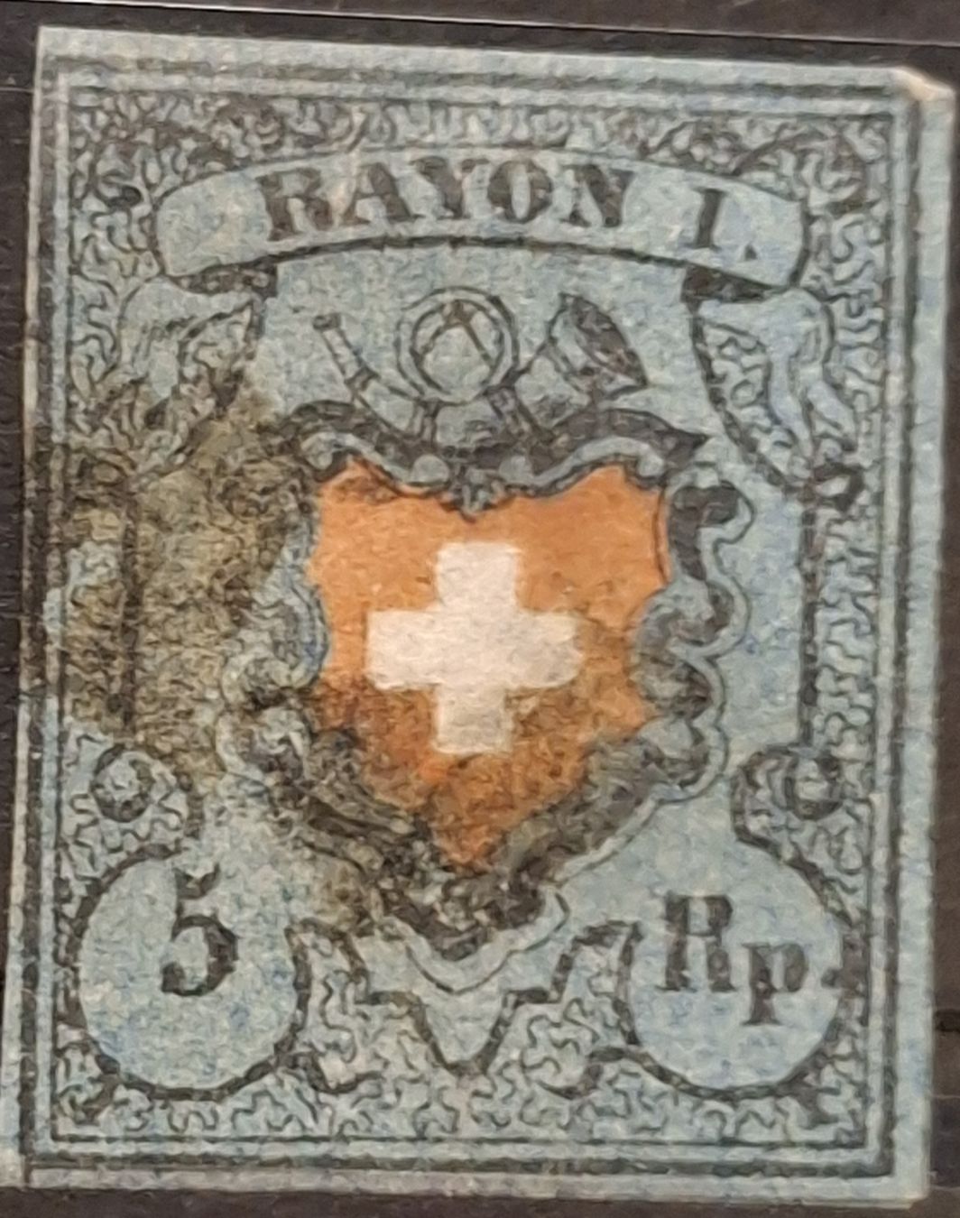 Alle Briefmarken: Rayon Nr. 15  Typ 39 Kat. 650.- – Gebraucht aus Balgach von SIMEON27
