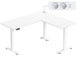 Höhenverstellbarer Schreibtisch elektrisch Ladestation SONIC