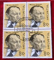 4 er Block Nr.803 mit Stempel Geneve   