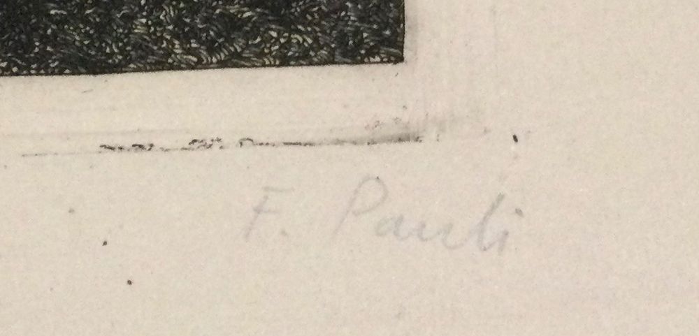 Fritz PAULI (1891-1968) Radierung Handsigniert (Gebraucht) in Root für ...