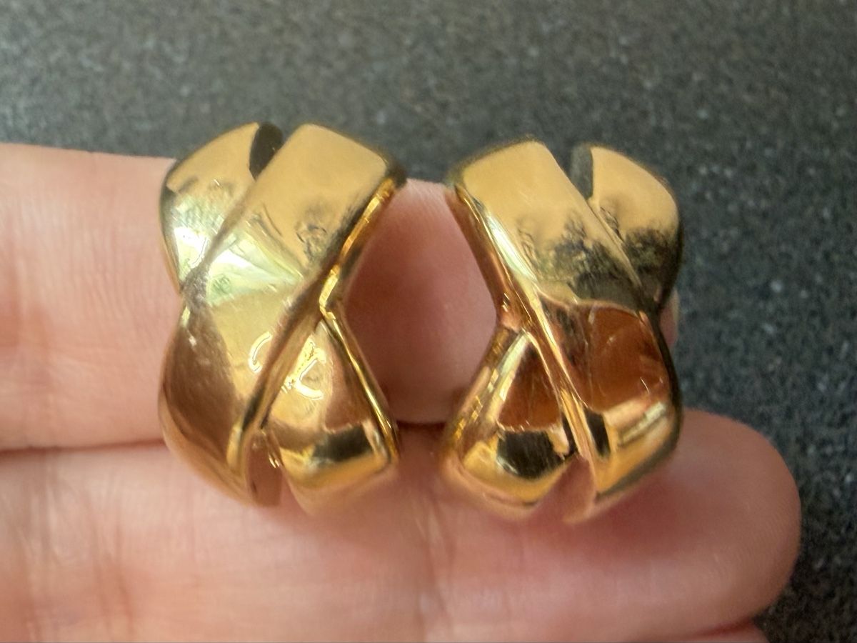 Orecchini pendenti & Orecchini a lobo: Vintage Ohrringe Clips Luxus Modeschmuck   – Usato da Lamone venduto da LaCantinaMagica