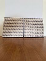 2er Set IKEA PJÄTTERYD 22677 Wandbilder Seil Optik (25x25cm)