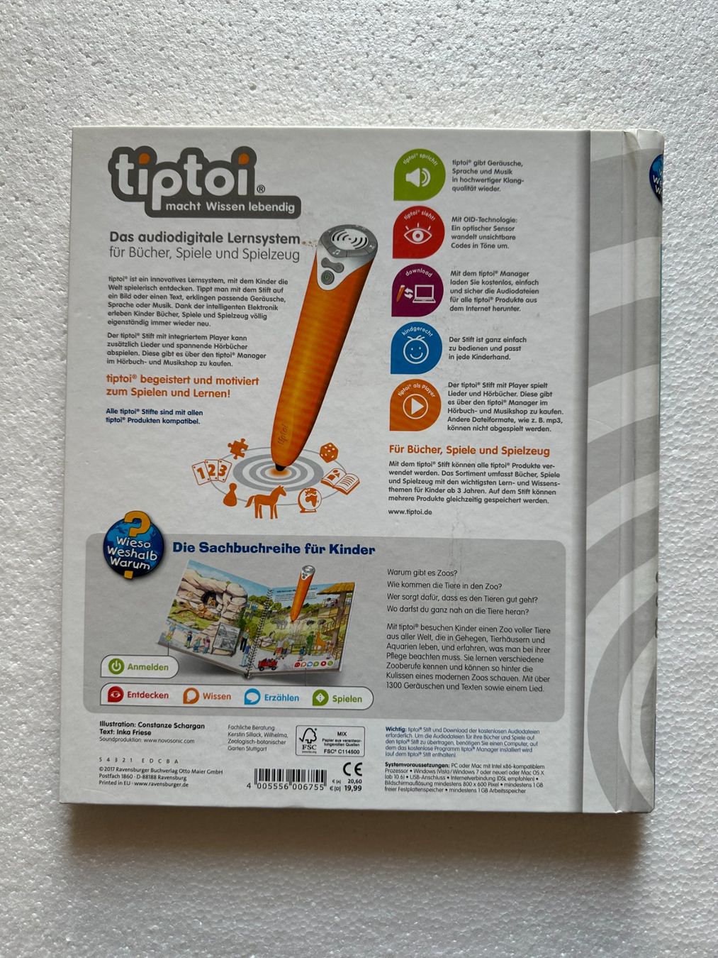 Libri: Ravensburger Tip Toi "Entdecke den Zoo" – Usato da Boppelsen venduto da KASIBO 2