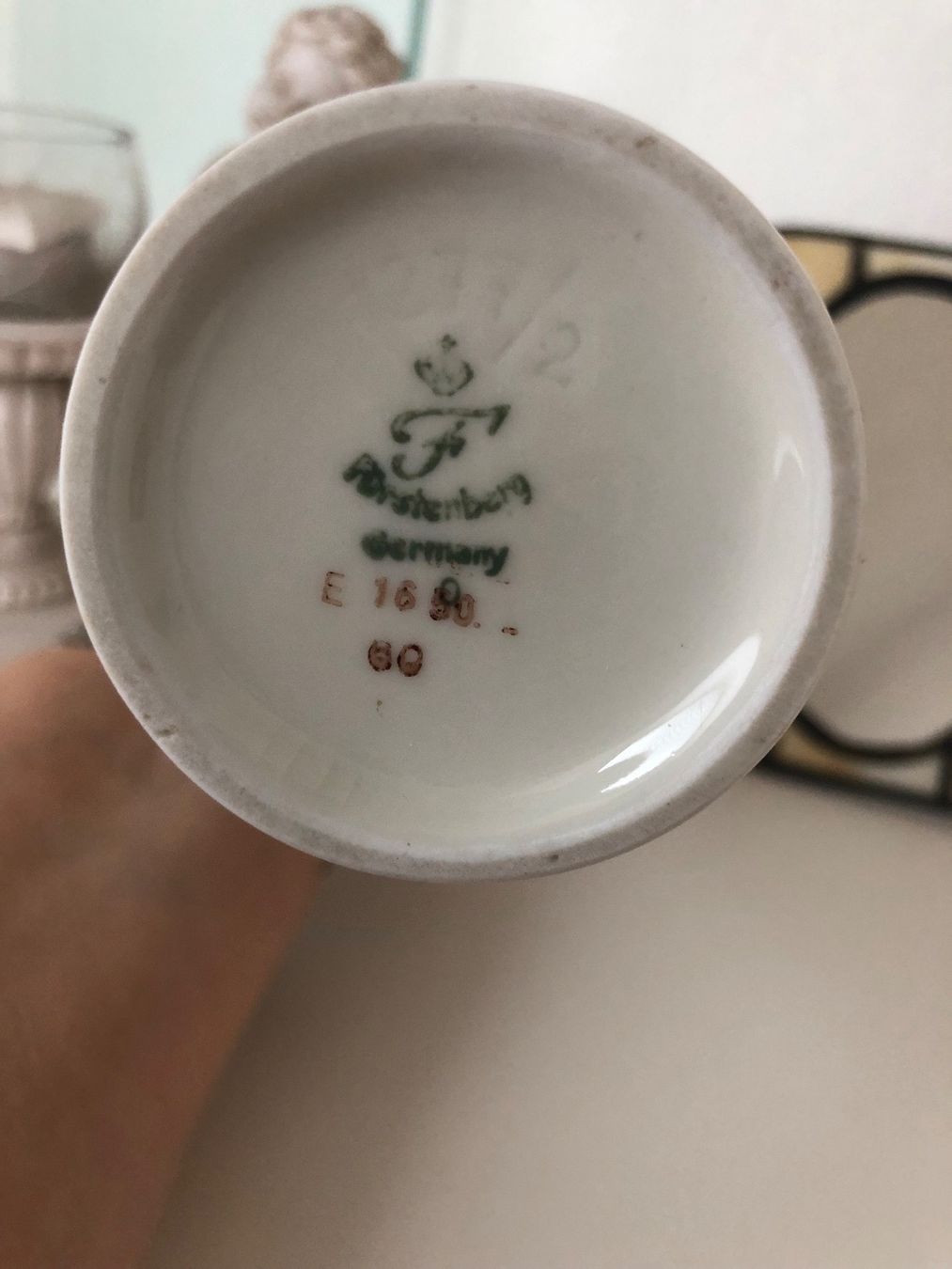 Kerzenständer: Kerzenständer mit Puten, Blumenvase, Spiegel – Gebraucht aus Buchs-ZH von Birikina 4