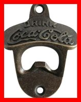 Coca Cola Flaschenöffner Wandöffner Rost Zero Retro Metall