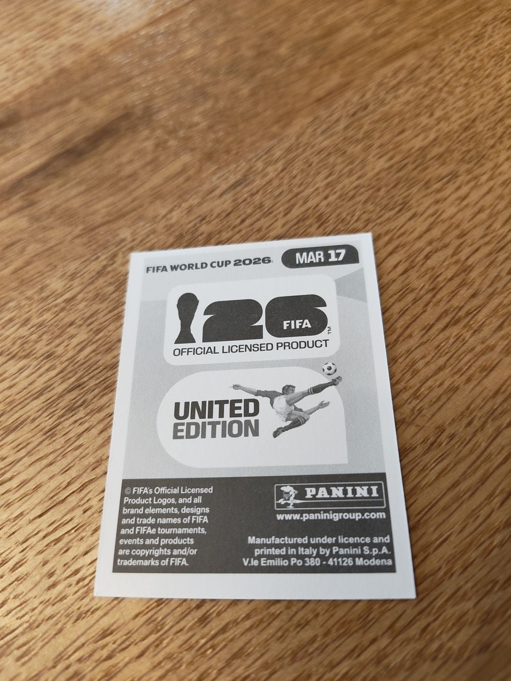 Panini Carte collezionabili: Panini Wm 2026 Mar 17 – Nuovo (secondo la descrizione) da Lieli venduto da Maholo 1