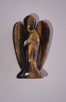Tigerauge Engel Statue / Figur
