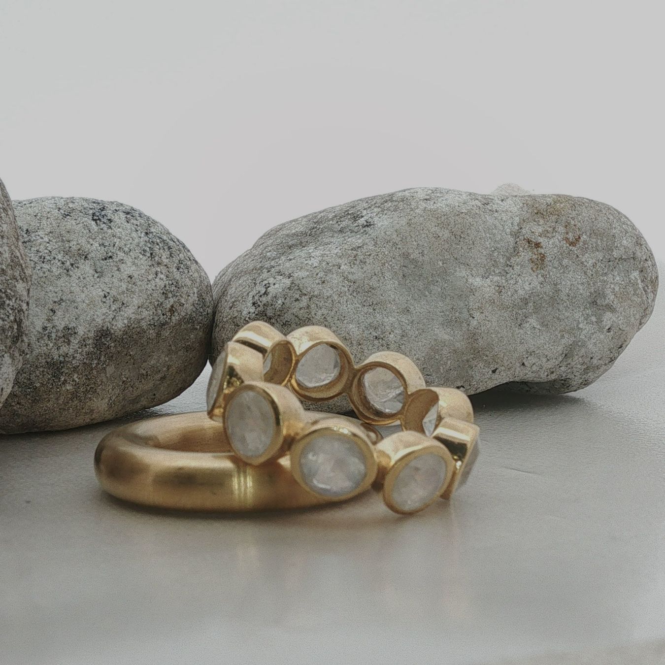 Olga Ribler Ringe: Edelstahl  & Silber Ring Set Grösse 60 – Neu (gemäss Beschreibung) aus Luzern von Schmuckoutlet 3