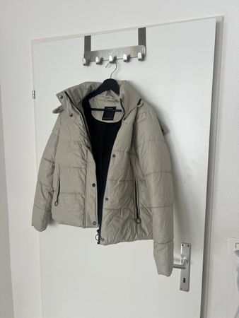 Winterjacke, Gr. 38, Top Zustand, Beige/Weiss