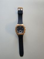 Guess Herren Uhr, Dunkelblau/roségold