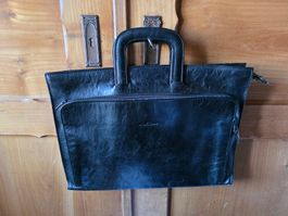 Vintage Leder Akten Dokumenten Tasche La Bagagerie