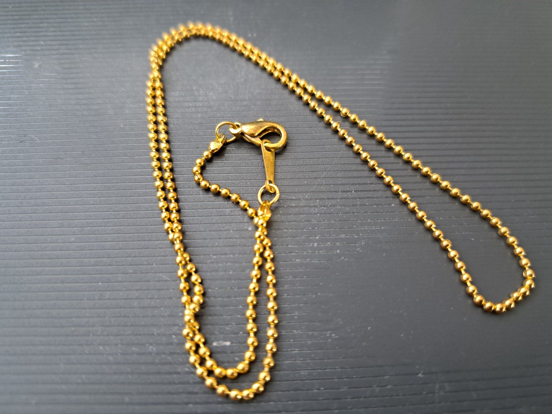 Catenine: Kette Metall vergoldet 40cm lang – Nuovo (secondo la descrizione) da Alpnachstad venduto da perlengaby