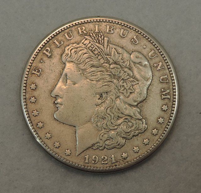 Tutti le monete: USA Morgan Dollar 1921, 0900 Silber – Nuovo e nell'imballaggio originale da Duggingen venduto da doogbua