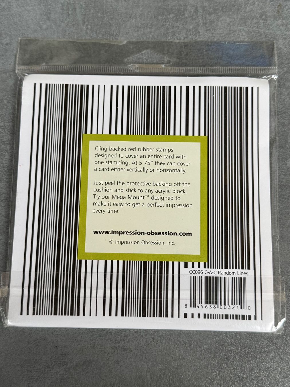 Stempel: Impression Obsession Stempel Streifen 15x15cm NEU – Neu und originalverpackt aus Gündlischwand von Rebenhof