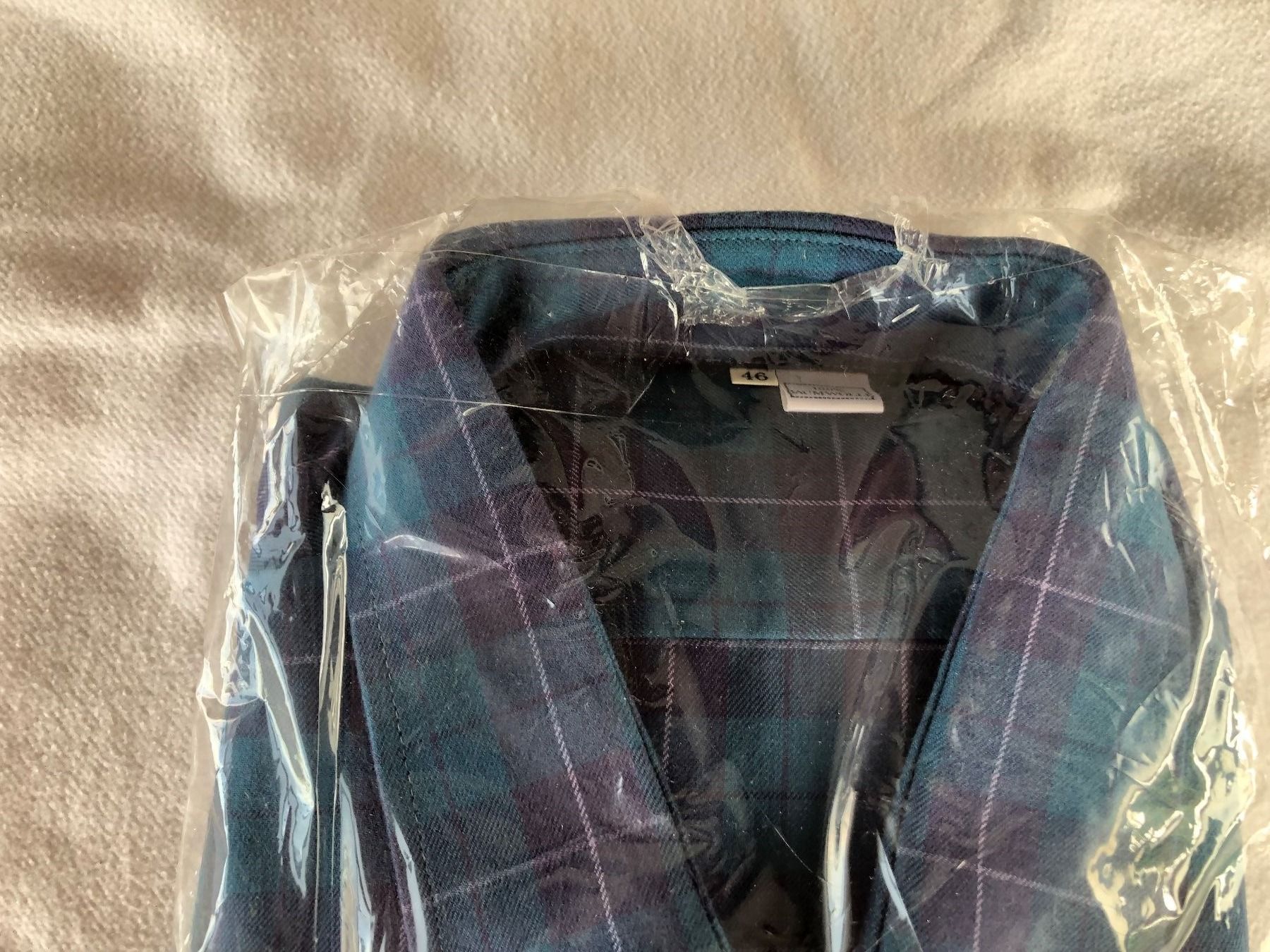 Camicie: Bauernhemd blau Gr.46 – Nuovo e nell'imballaggio originale da Schübelbach venduto da Dolly990_2 1
