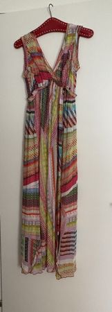 Kleid lang gemustert Marke CARACTERE Grösse S Zustand