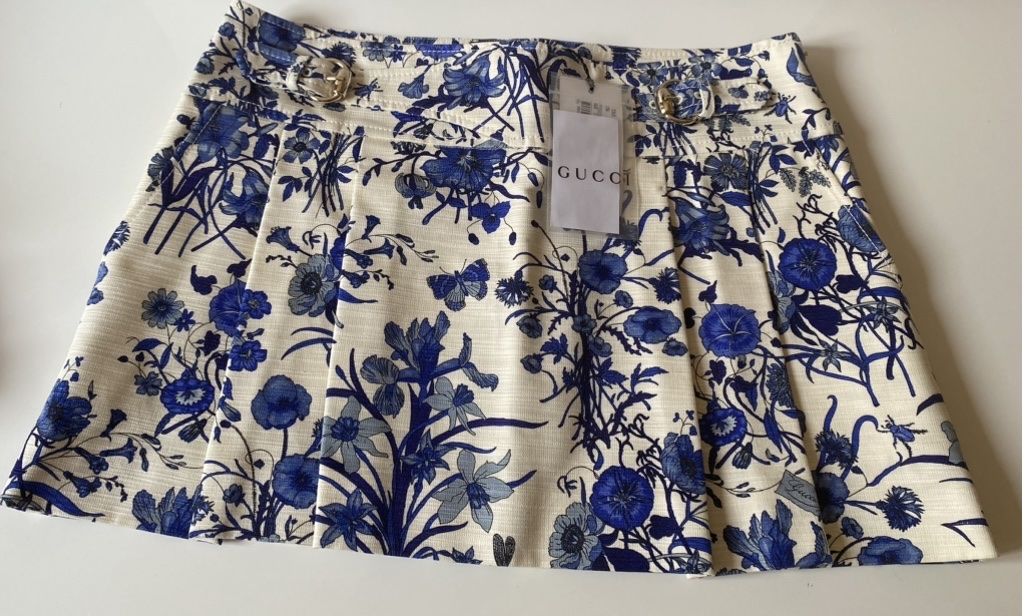 Gucci Gonne: Minigonna Gucci flora tg.42 It. – Nuovo e nell'imballaggio originale da Mendrisio venduto da SGR85 1