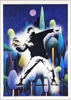 Death NYC Ltd Ed Pop Art Druck " Banksy Mony Thrower