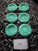 Disque démaquillant (6) fibres bambou fait main crochet