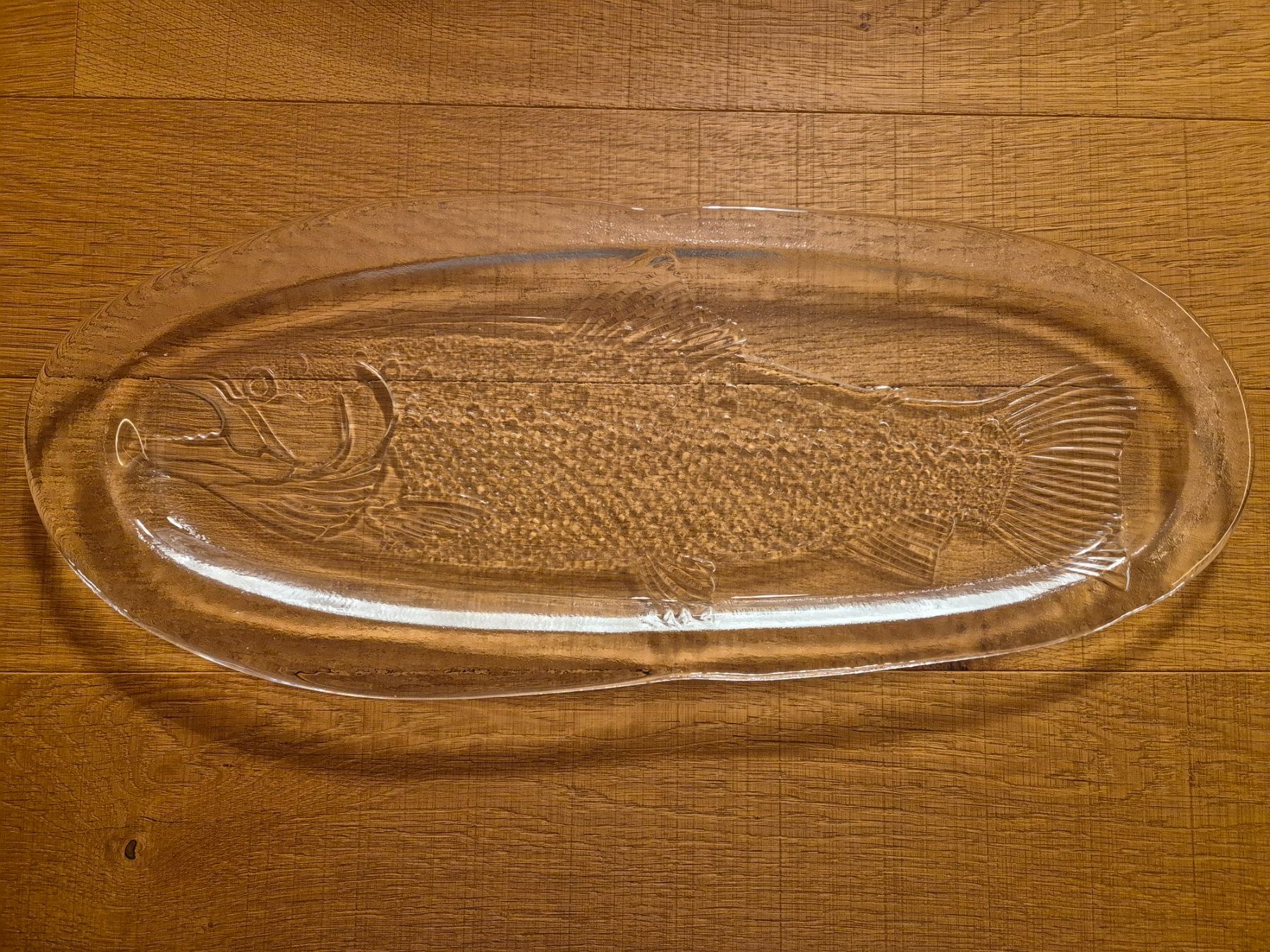 Piatti di portata: Glasplatte Fisch-Motiv – Usato da Gelterkinden venduto da bsag78 1
