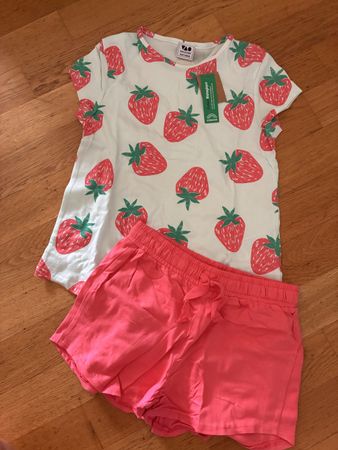 Tolles Pyjama Gr. 128, Neu, Bio Baumwolle 