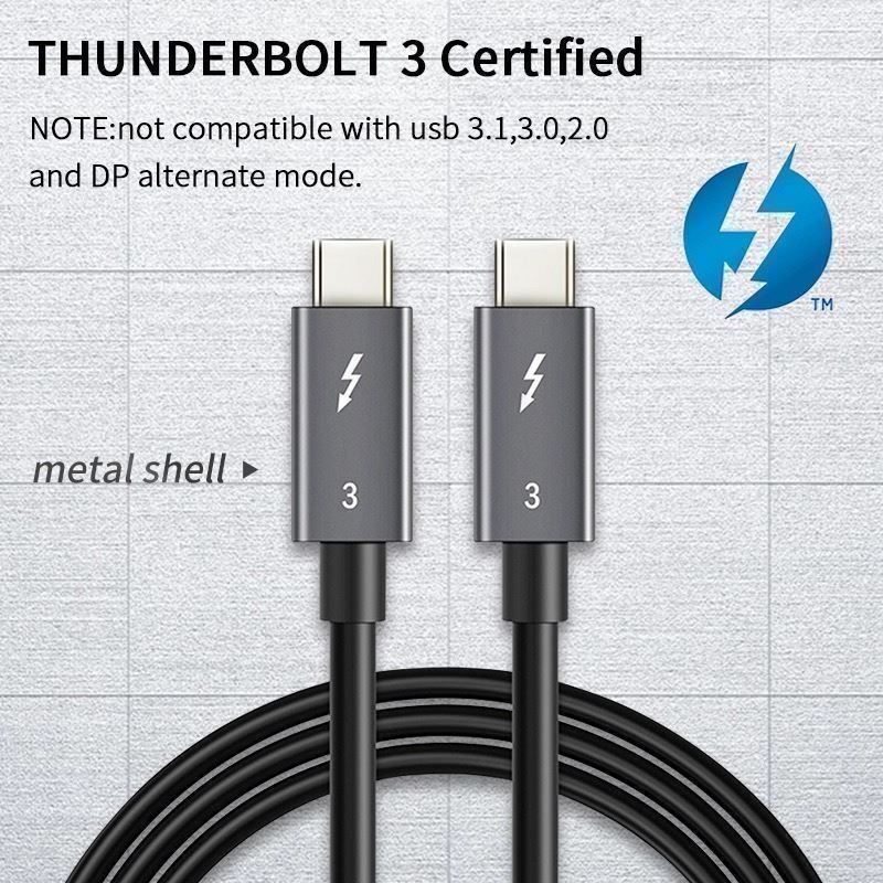 Cavi: Thunderbolt 3 Kabel 40Gbps 1m – Nuovo e nell'imballaggio originale da Zürich venduto da Store-247 3