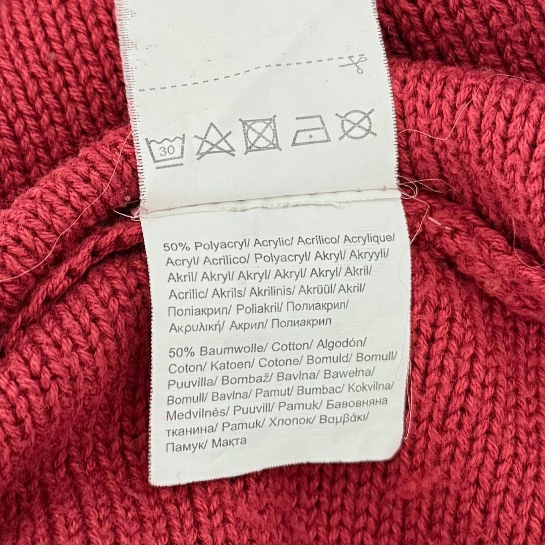 Maglioni & Felpe: Q/S Pull Rouge Manches 3/4 - Taille S – Usato da Vevey venduto da secondlifevevey 3