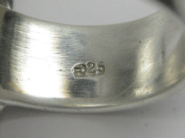 Anelli: Vintage Ring Silber 925 Perlmutt Gr. 59 – Usato da Ermatingen venduto da Decovin 9
