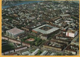 Flugaufnahme Swissair BASEL Schweizer Mustermesse