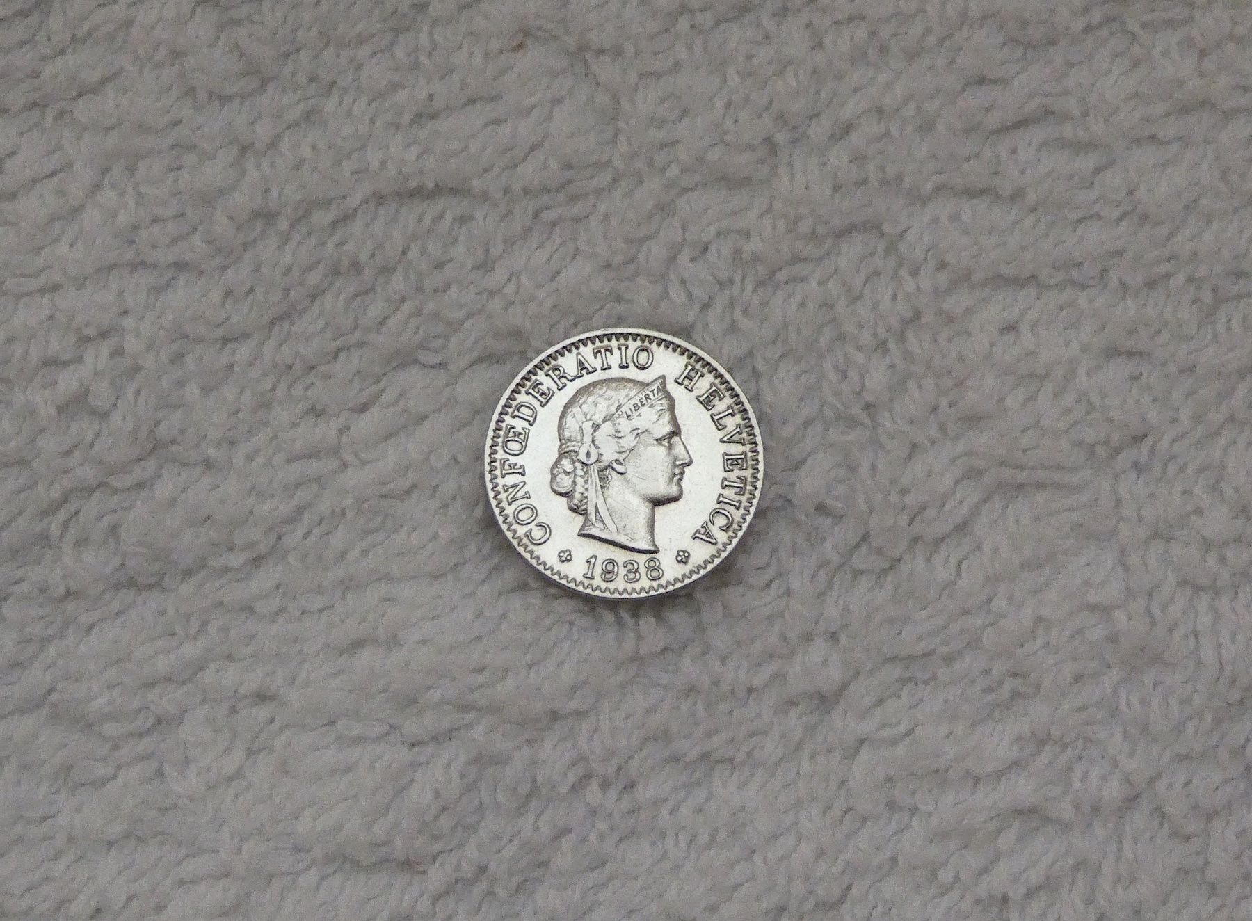 Tutti le monete: 5 centimes/rappen 1938 – Usato da Nyon venduto da Ilmi09