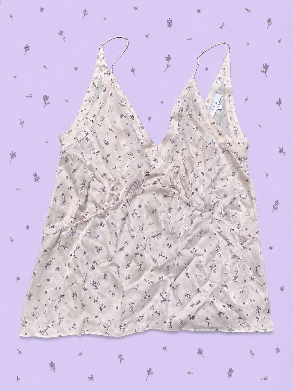Iro Top: Floral Silk Camisole Top - IRO – Usato da Lugano venduto da selling_nice_stuff 1