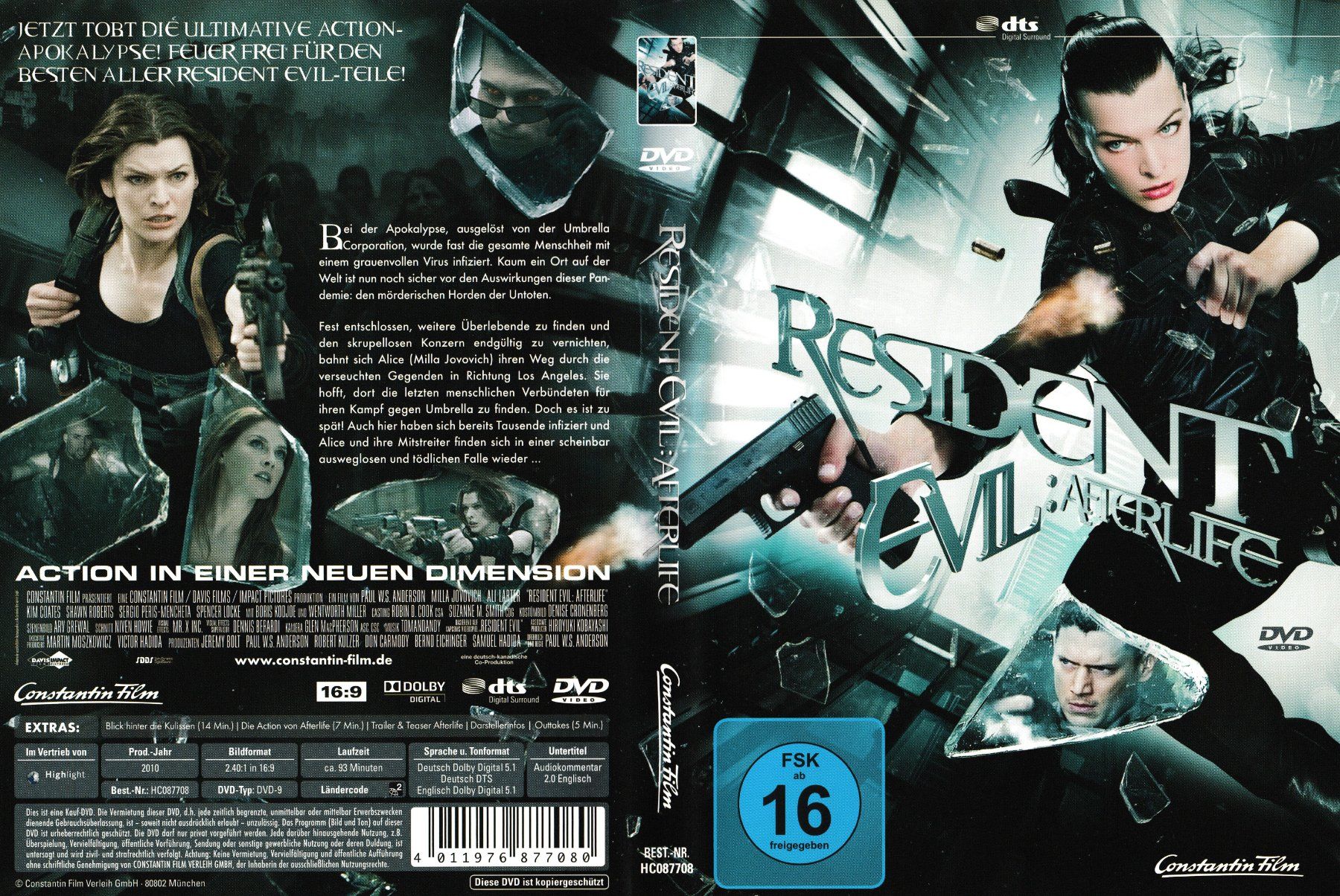 Tutti i DVDs: DVD - Resident Evil: Afterlife – Usato da Langnau am Albis venduto da MediaRescuerKeLoX