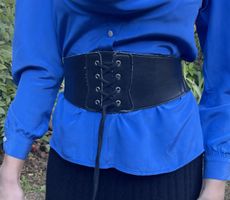 Chic Cintura corsetto nera - Accessorio di moda top