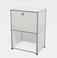 USM Haller Nachttisch 1x2 Reinweiss Q1