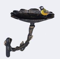 VOGELTRÄNKE BLÜTE AUS GUSSEISEN BRONCE