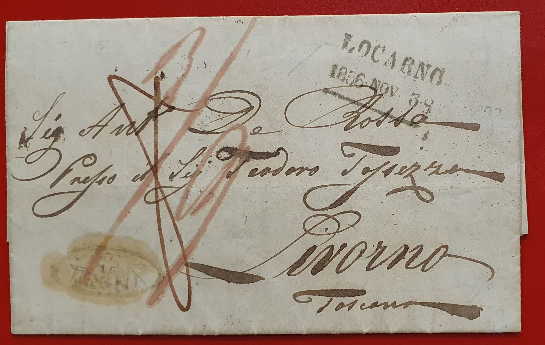 Tutti i francobolli: Brief, Strahlenstempel TEGNA – Usato da Kreuzlingen venduto da Rschweiz1