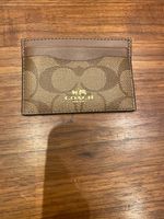 COACH DAMEN CARDS KARTEN ETUI LEDER CANVAS     NEU !