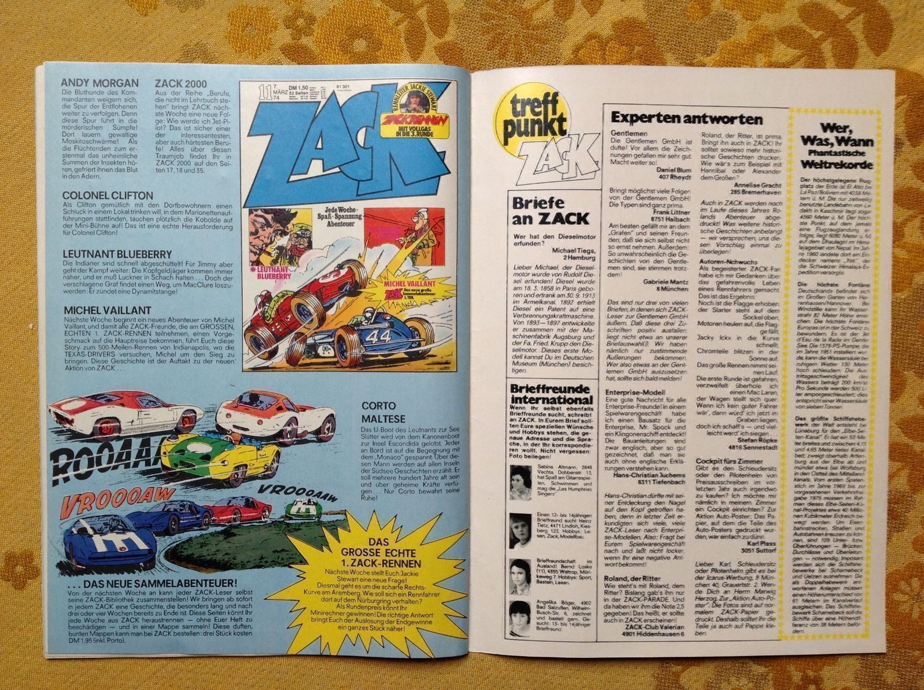 Fumetti: Zack Heft Nr 10 von 1974 – Usato da Endingen venduto da nathan05 8
