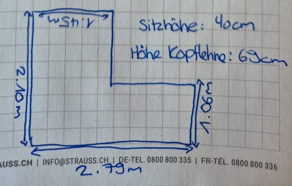 Sofas: Grosses Ecksofa – D'occasion à Bettwil par lar_jtt6 4