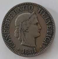 10 Rappen 1881 B - SS+