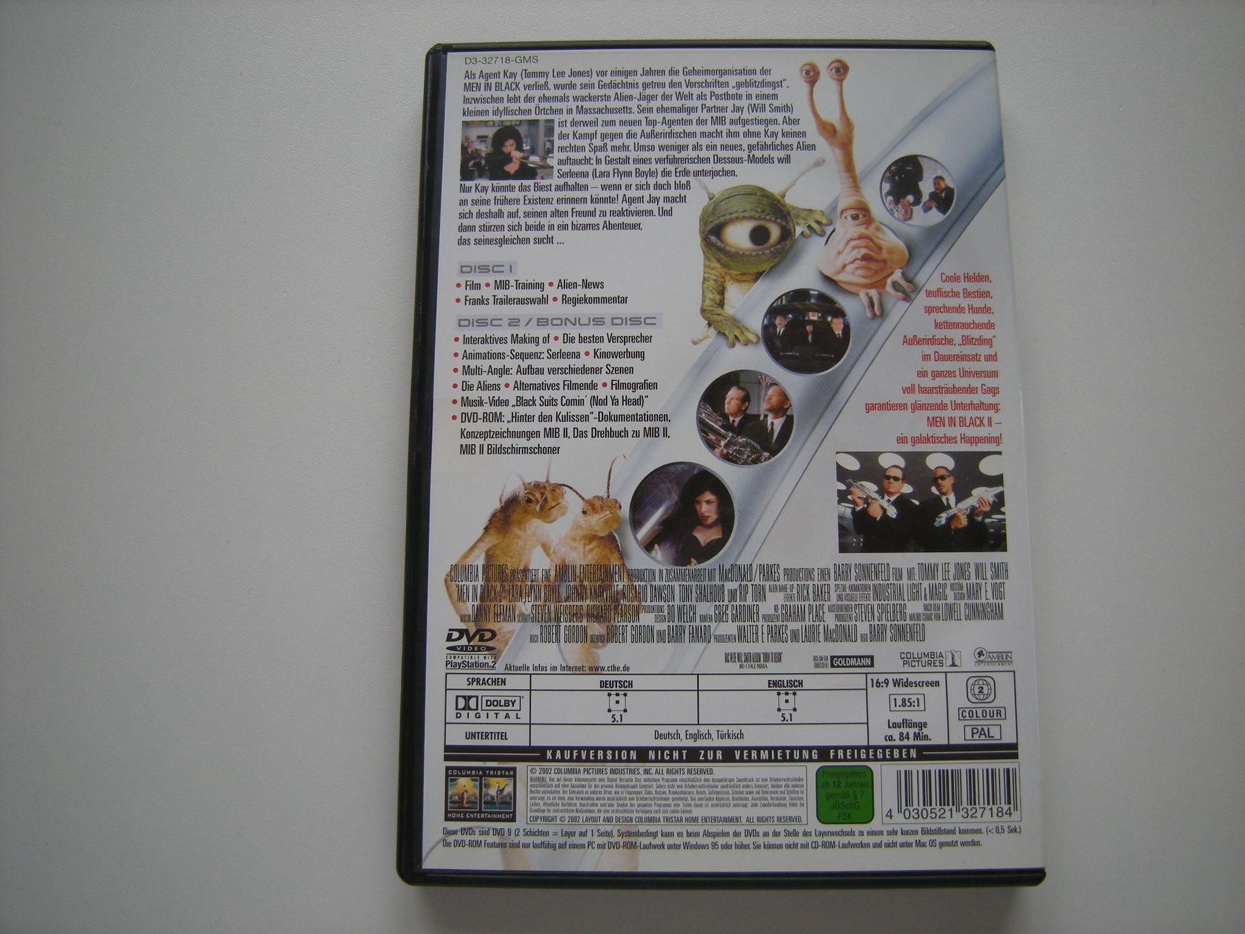 Tutti i DVDs: MEN IN BLACK II - Back in Black – Usato da Basel venduto da Ceebee62 1