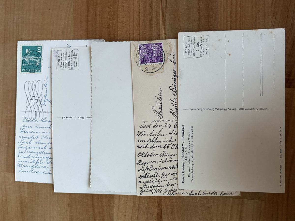 Ansichtskarten: AK von Braunwald – Gebraucht aus Rümlang von Kartenpost1 1