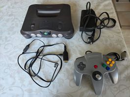 Console Nintendo 64 Grise (N64) Testée + Manette & Câbles