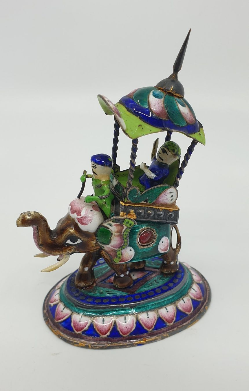Statuette: Emaillierte Figur Cloisonné Asien, Indien ? – Usato da Emmen venduto da magelan