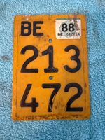 BE 213 472 Mofa Nummernschild