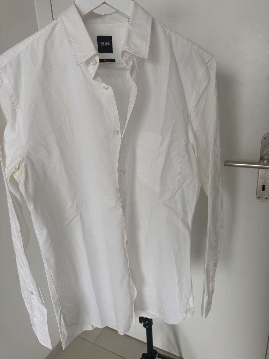 Hugo Boss Hemden: Hugo Boss Hemd, Slim Fit, Gr. S, Weiss, – Gebraucht aus Zug von zla_t2vr