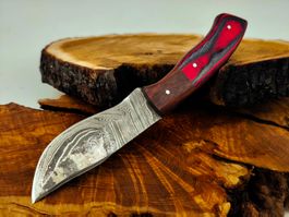 Geprüft! 1A Knife Faltenstahl DAMASCUS Damast Jagd Messer