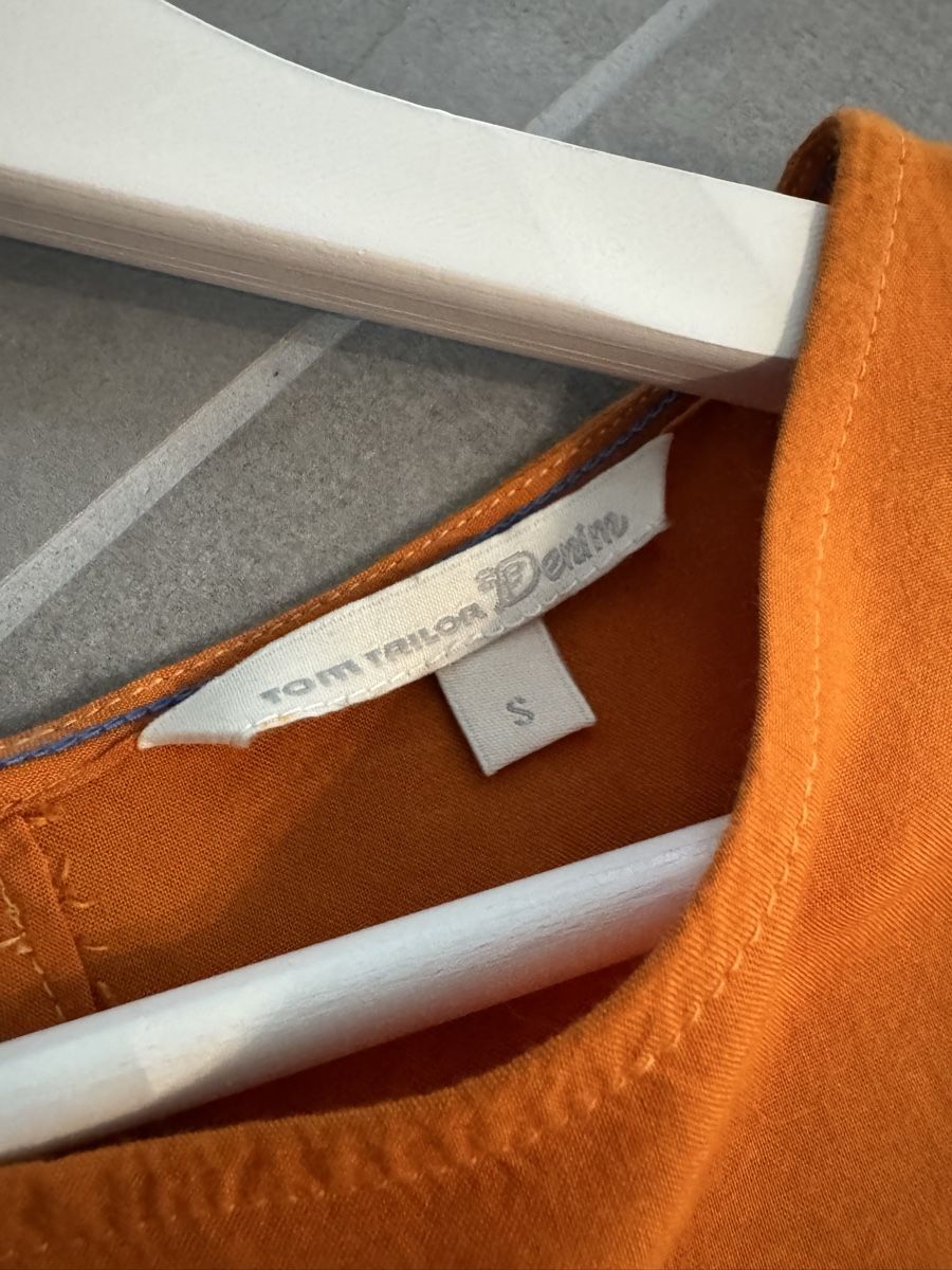 Tom Tailor Camicette: Tom Tailor Bluse in Orange mit Volants, Gr. S – Usato da Frick venduto da Cirilla 2